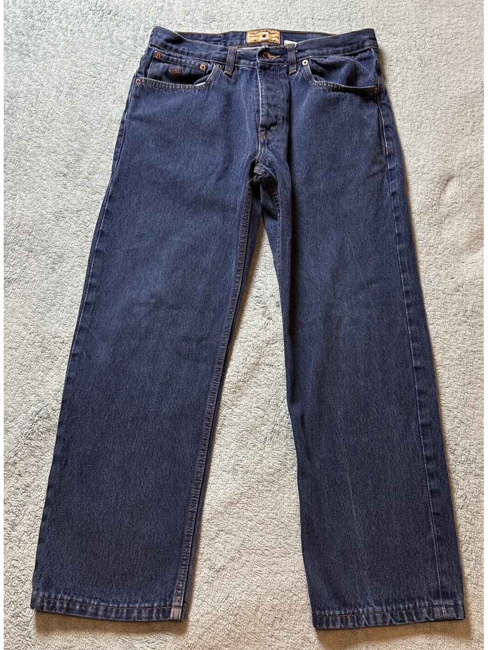 Vintage Y2K Rocawear Button Fly Straight Leg Jeans Size 32x30 Blue